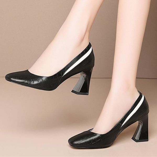 dress shoes women genuine leather high heels pumps slip on spring summer party wedding woman basic size 41 42 43, Black
dress shoes women genuine leather high heels pumps slip on spring summer party wedding woman basic size 41 42 43, Black