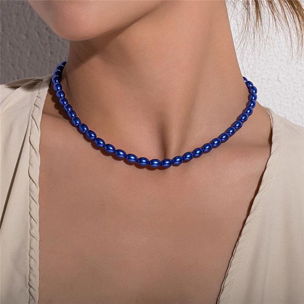 fashion luxury colorful simulated pearl necklace chokers for women simple baroque circle fine pearl necklace jewelry sale, Silver
fashion luxury colorful simulated pearl necklace chokers for women simple baroque circle fine pearl necklace jewelry sale, Silver