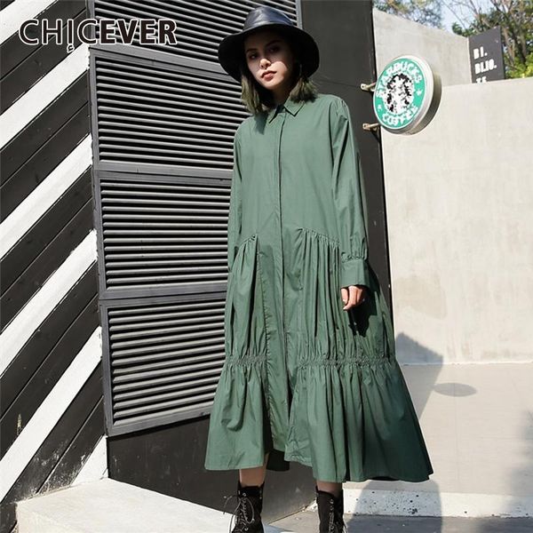 casual dresses chicever ruched women's dress lapel collar long sleeve oversized female 2021 spring fashion clothing, Black;gray
casual dresses chicever ruched women's dress lapel collar long sleeve oversized female 2021 spring fashion clothing, Black;gray