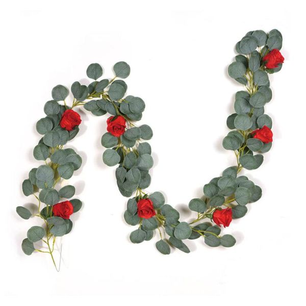 christmas decorations eucalyptus garland artificial rose silk flowerr greenery leaves for wedding backdrop wall decor
christmas decorations eucalyptus garland artificial rose silk flowerr greenery leaves for wedding backdrop wall decor