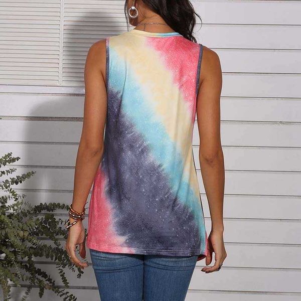 women's t-shirt t summer tie-dye o-neck sleeveless tshirt women plus size fashions off shoulder streetwear tee shirt femme jljg, White
women's t-shirt t summer tie-dye o-neck sleeveless tshirt women plus size fashions off shoulder streetwear tee shirt femme jljg, White