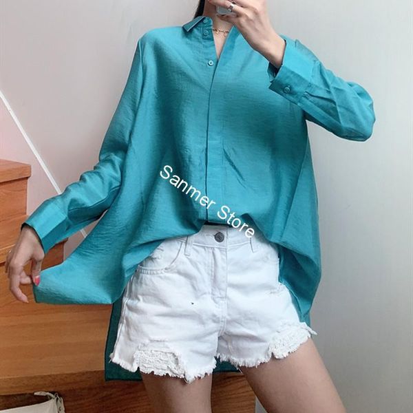 2021 New Camisa Solta Feminina Manga Comprida Cor Slida Simples Turn-down Colarinho Nico Breasted Escritrio Senhora Blusa Topos Novo 0amd, Black
2021 New Camisa Solta Feminina Manga Comprida Cor Slida Simples Turn-down Colarinho Nico Breasted Escritrio Senhora Blusa Topos Novo 0amd, Black