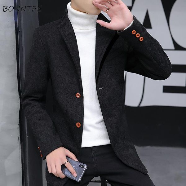 men's wool & blends smart casual woolen men business fashion long sleeve clothing slim warm winter jackets all-match males plus size m-, Black
men's wool & blends smart casual woolen men business fashion long sleeve clothing slim warm winter jackets all-match males plus size m-, Black