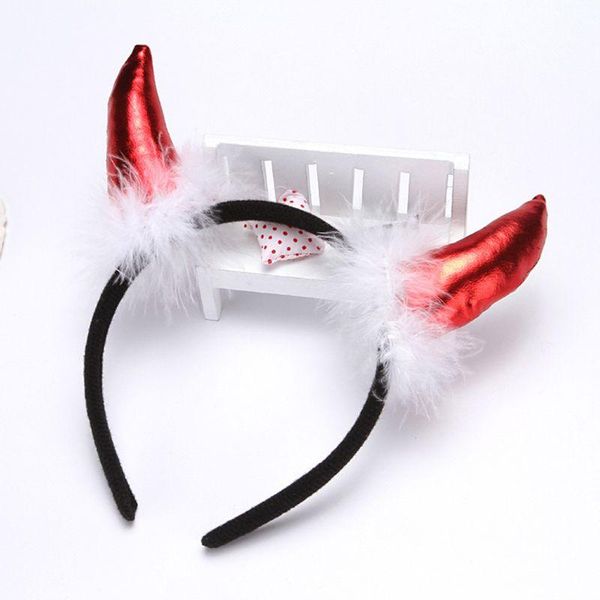 children halloween devil headband cosplay costume fancy party glitter demon horn fluffy plush hair hoop xmas party props, Slivery;white
children halloween devil headband cosplay costume fancy party glitter demon horn fluffy plush hair hoop xmas party props, Slivery;white