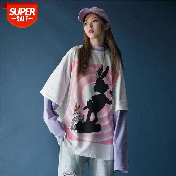 harajuku women's t-shirt o-neck long-sleeved women t shirt tee casual loose female tshirts patchwork woman shirts #mq6j, White
harajuku women's t-shirt o-neck long-sleeved women t shirt tee casual loose female tshirts patchwork woman shirts #mq6j, White