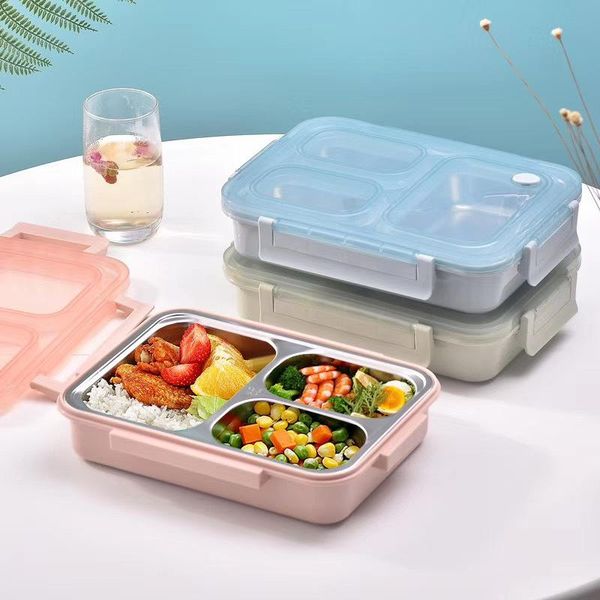 dinnerware sets 1000ml/1600ml stainless steel 304 lunch box partition container microwave leak-proof thermal bento kids
dinnerware sets 1000ml/1600ml stainless steel 304 lunch box partition container microwave leak-proof thermal bento kids