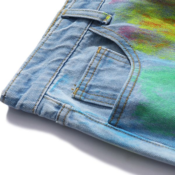 2021 retro new denim jeans hip hop sweatpants high street spray paint graffiti streetwear jogger colorful harajuku men loose pants gze7, Blue
2021 retro new denim jeans hip hop sweatpants high street spray paint graffiti streetwear jogger colorful harajuku men loose pants gze7, Blue