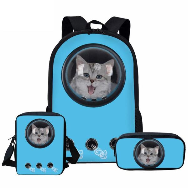 school bags student bookbags blue astronaut pet carrier 3d cat print bag 3pcs for girls kids teenage backpack mochila notebook
school bags student bookbags blue astronaut pet carrier 3d cat print bag 3pcs for girls kids teenage backpack mochila notebook