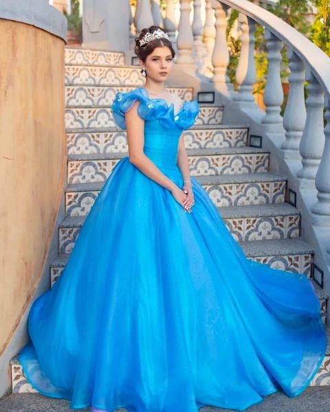 vintage sweet 15 dress cinderella blue quinceanera dresses off the shoulder organza corset princess prom floor length long evening gown 2021, Blue;red
vintage sweet 15 dress cinderella blue quinceanera dresses off the shoulder organza corset princess prom floor length long evening gown 2021, Blue;red