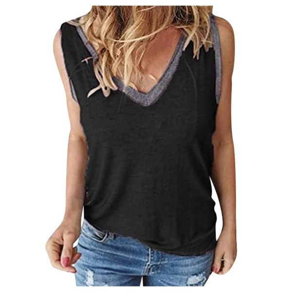 women's blouses & shirts fashion womens and pure color pullover casual bottoming shirt v-neck sleeveless vest blusas mujer de moda, White
women's blouses & shirts fashion womens and pure color pullover casual bottoming shirt v-neck sleeveless vest blusas mujer de moda, White