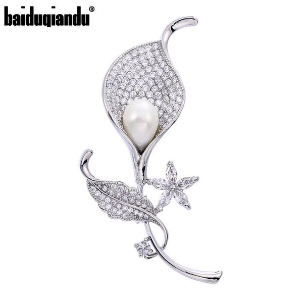 pins, brooches baiduqiandu clear cubic zircon flower for women men elegant luxury brooch with imitation pearl, Gray
pins, brooches baiduqiandu clear cubic zircon flower for women men elegant luxury brooch with imitation pearl, Gray