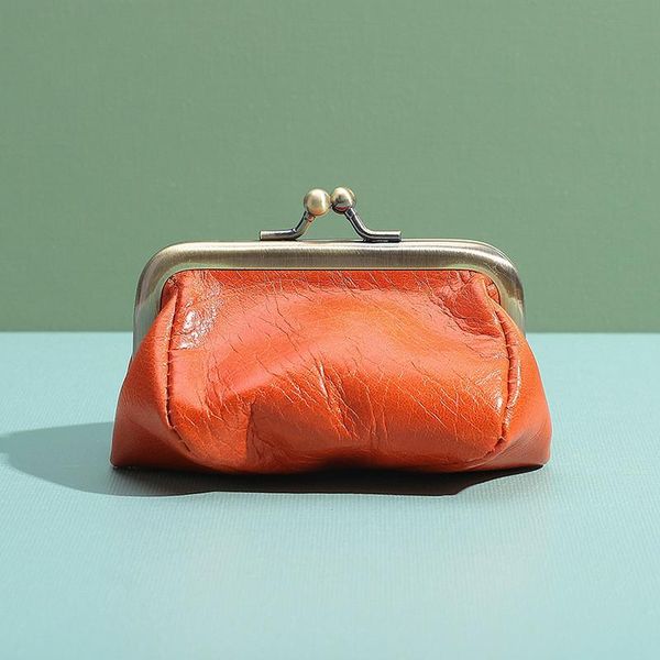 women genuine leather coin purses vintage versatile small wallet solid color female mini purses money bag gift ladies torage bag, Red;black
women genuine leather coin purses vintage versatile small wallet solid color female mini purses money bag gift ladies torage bag, Red;black