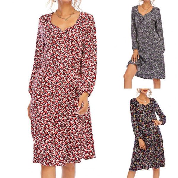 casual dresses boho women dress floral print v neck summer long sleeve waist tied for dating drop wholesale, Black;gray
casual dresses boho women dress floral print v neck summer long sleeve waist tied for dating drop wholesale, Black;gray