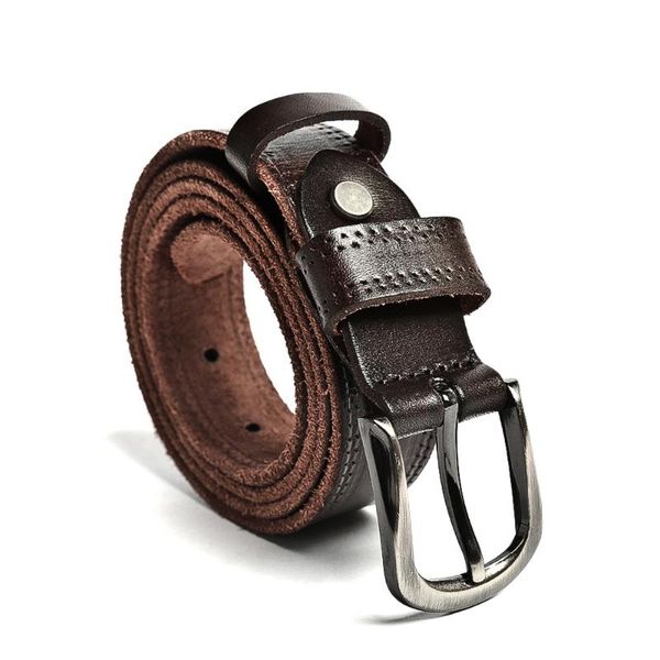 belts men belt vintage genuine leather male luxury design strap for classice pin buckle, Black;brown
belts men belt vintage genuine leather male luxury design strap for classice pin buckle, Black;brown