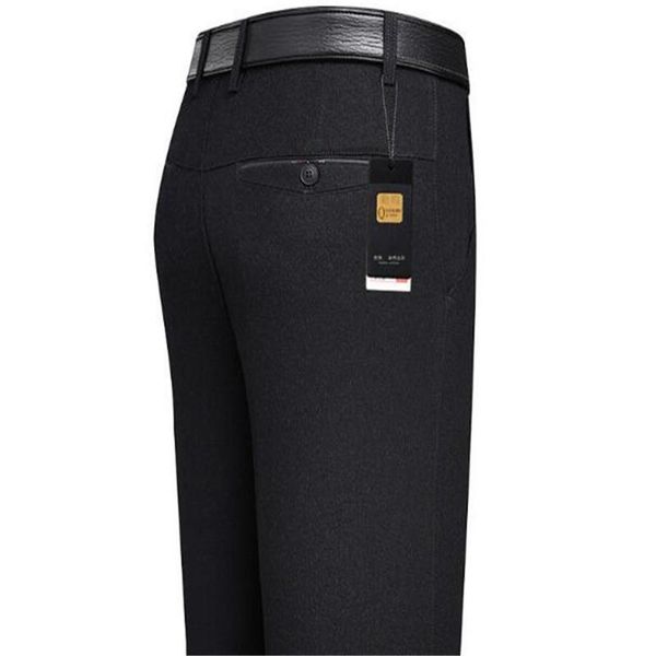 men's suits & blazers autumn winter trousers middle-aged men thick casual solid color loose pant high waist man business trouser, White;black
men's suits & blazers autumn winter trousers middle-aged men thick casual solid color loose pant high waist man business trouser, White;black