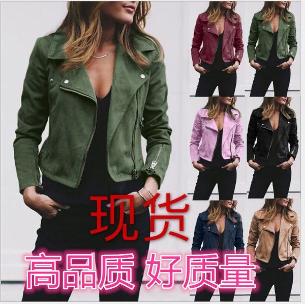 autumn and winter women lapel slanted zipper short jackets women short coat cool sanded plus size suede jacket s-5xl, Black;brown
autumn and winter women lapel slanted zipper short jackets women short coat cool sanded plus size suede jacket s-5xl, Black;brown