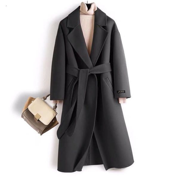 2021 new spring and autumn fashion style double in the face of cashmere women's clothing mid-length knee slimming wool coat zrzi, Black
2021 new spring and autumn fashion style double in the face of cashmere women's clothing mid-length knee slimming wool coat zrzi, Black