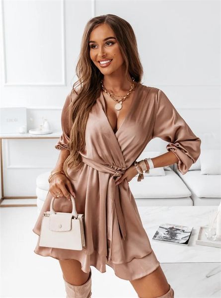 casual dresses women spring autumn solid color a-line irregular belt v-neck long sleeve slim mini dress for woman robe femme vestidos, Black;gray
casual dresses women spring autumn solid color a-line irregular belt v-neck long sleeve slim mini dress for woman robe femme vestidos, Black;gray