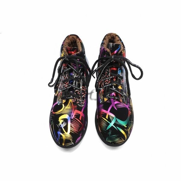 2021 european and style colorful graffiti flat short warm round boots women's cotton shoes m21l, Black
2021 european and style colorful graffiti flat short warm round boots women's cotton shoes m21l, Black