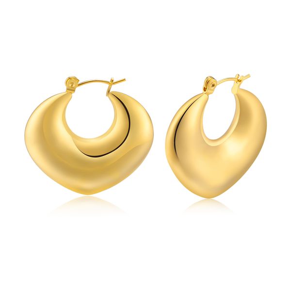 pair stainless steel hollow geometric hoop & huggie earrings gold women's heart earrings 30mm size fashion mother gifts, Golden;silver
pair stainless steel hollow geometric hoop & huggie earrings gold women's heart earrings 30mm size fashion mother gifts, Golden;silver