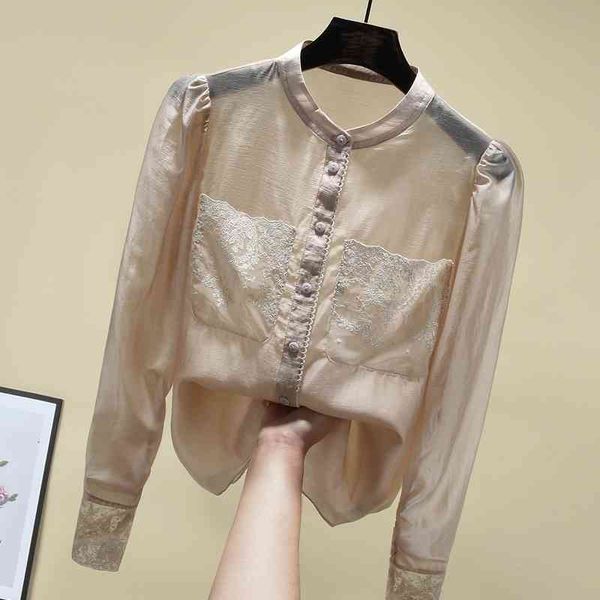 women's blouses & shirts tencel shirt women 2021 spring arrival lace patchwork o-neck blouse ol elegant sleeve fashion qdej, White
women's blouses & shirts tencel shirt women 2021 spring arrival lace patchwork o-neck blouse ol elegant sleeve fashion qdej, White