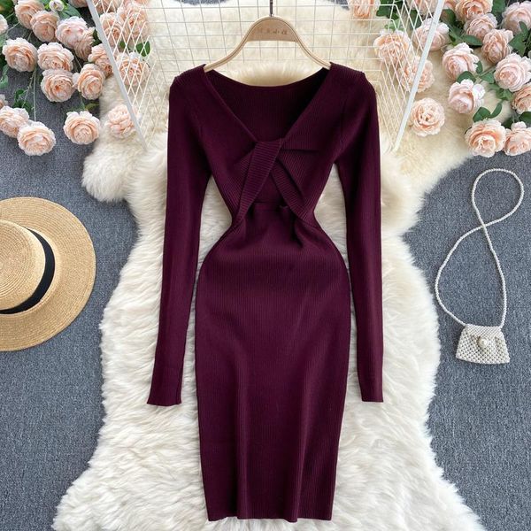 casual dresses teeuiear knot hollow out autumn bodycon party short dress knitted sweater stretch winter women sheath club, Black;gray
casual dresses teeuiear knot hollow out autumn bodycon party short dress knitted sweater stretch winter women sheath club, Black;gray