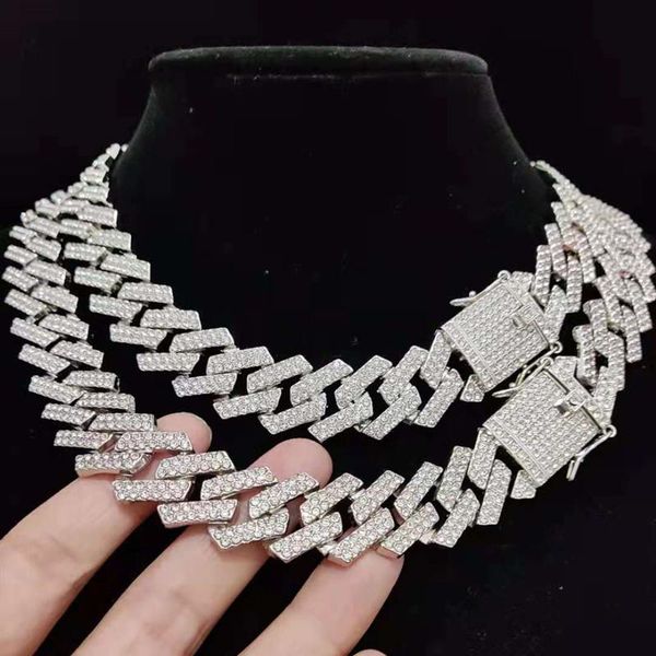 chains men women hip hop iced out bling chain necklace 20mm width rhombu hiphop male fashion charm jewelry, Silver
chains men women hip hop iced out bling chain necklace 20mm width rhombu hiphop male fashion charm jewelry, Silver