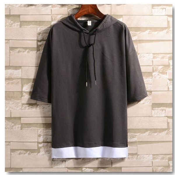 men's hoodies & sweatshirts 2021 spring and summer hooded casual collarless youth solid color loose hoodie fashion brand fake two-piece, Black
men's hoodies & sweatshirts 2021 spring and summer hooded casual collarless youth solid color loose hoodie fashion brand fake two-piece, Black