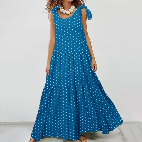 casual dresses women bohemian ruffles vestidos polka dot printed sundress summer dress vintage sleeveless lace up beach, Black;gray
casual dresses women bohemian ruffles vestidos polka dot printed sundress summer dress vintage sleeveless lace up beach, Black;gray