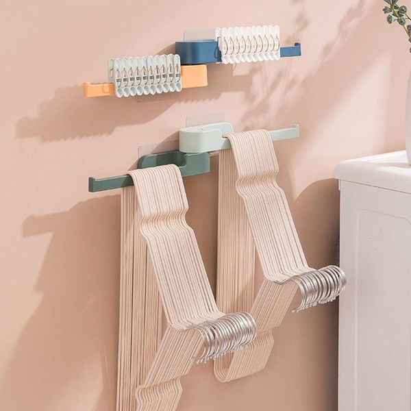 home no-punching metal clothes hanger storage rack towel space saving organizer 
home no-punching metal clothes hanger storage rack towel space saving organizer