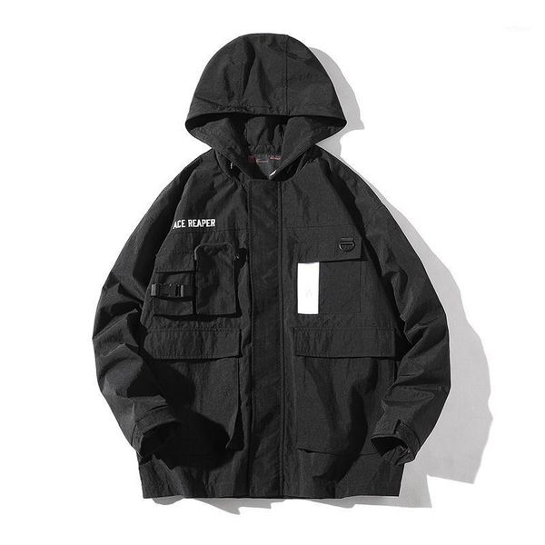 men's jackets autumn men windbreaker hoodie jacket pockets hip hop streetwear classic coats lbz143, Black;brown
men's jackets autumn men windbreaker hoodie jacket pockets hip hop streetwear classic coats lbz143, Black;brown