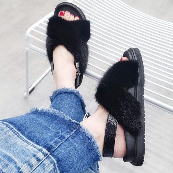 slippers sandals in 2021 real flat bottom casual fashion sandal pvc sole is soft and comfortable, Black
slippers sandals in 2021 real flat bottom casual fashion sandal pvc sole is soft and comfortable, Black