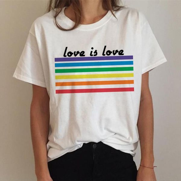pride lgbt gay love women lesbian rainbow design print for summer casual is tee shirt clothes, White
pride lgbt gay love women lesbian rainbow design print for summer casual is tee shirt clothes, White