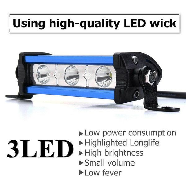 working light suv work bar spot 6500k atv driving motorcycle offroad ultra-thin