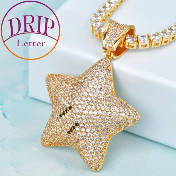 pendant necklaces star bling cubic zircon necklace chain charms for men's hip hop cartoon jewelry gift, Silver
pendant necklaces star bling cubic zircon necklace chain charms for men's hip hop cartoon jewelry gift, Silver