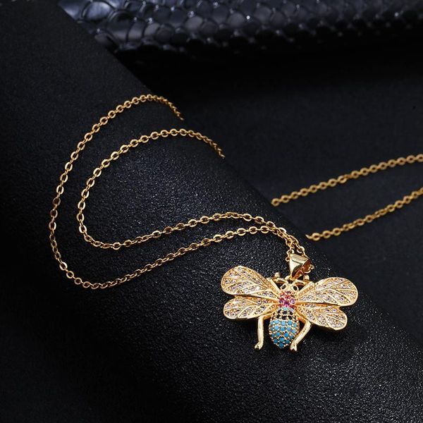 pendant necklaces fashion luxury green zircon stainless steel bee necklace for women initial cz party wedding jewelry, Silver
pendant necklaces fashion luxury green zircon stainless steel bee necklace for women initial cz party wedding jewelry, Silver