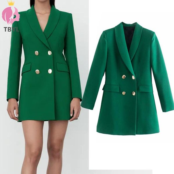 women's suits & blazers tbyl green temperament blazer women double breasted long jacket elegant dignified female office wear autumn cla, White;black
women's suits & blazers tbyl green temperament blazer women double breasted long jacket elegant dignified female office wear autumn cla, White;black