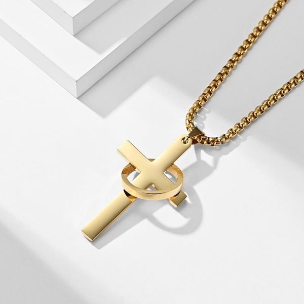 pendant necklaces retro temperament fashion personality european and american hip hop trendsetter cross necklace, Silver
pendant necklaces retro temperament fashion personality european and american hip hop trendsetter cross necklace, Silver