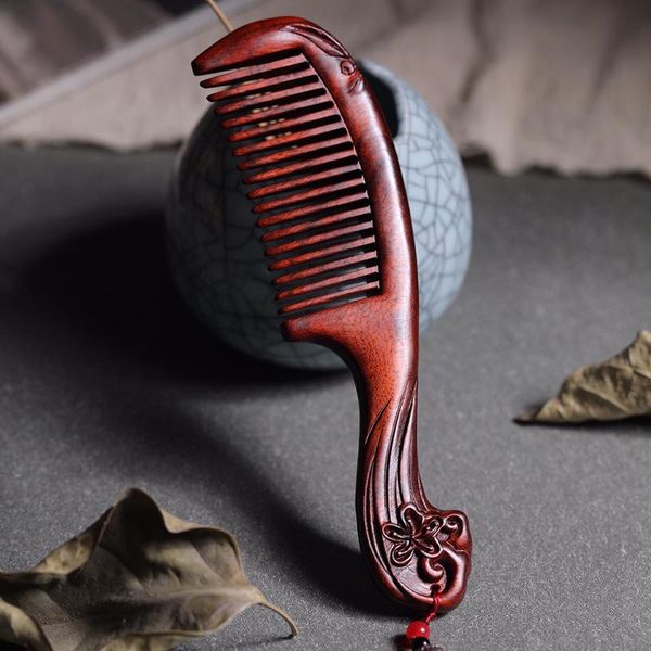 hair brushes natural red sandalwood carved wooden comb dense tooth printing massage wood carving handicraft gift girlfriend, Silver
hair brushes natural red sandalwood carved wooden comb dense tooth printing massage wood carving handicraft gift girlfriend, Silver