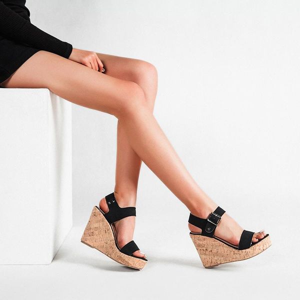 sandals large size buckle with high-heeled shoes women's 2021 thick bottom heel muffin women, Black
sandals large size buckle with high-heeled shoes women's 2021 thick bottom heel muffin women, Black