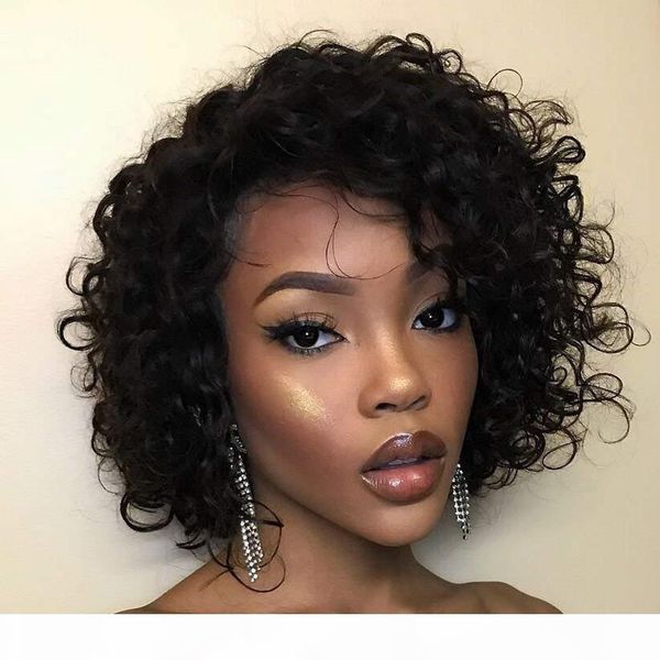 short wavy lace front human hair wigs for black women glueless natural color pre plucked short wave 360 lace wigs bleached knots 130%, Black;brown
short wavy lace front human hair wigs for black women glueless natural color pre plucked short wave 360 lace wigs bleached knots 130%, Black;brown