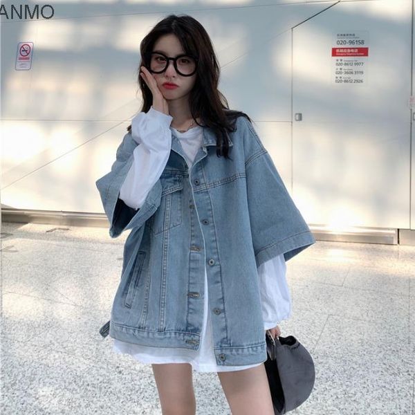 women's jackets thin half sleeve denim jacket summer 2021 sunscreen loose bf style casual, Black;brown
women's jackets thin half sleeve denim jacket summer 2021 sunscreen loose bf style casual, Black;brown