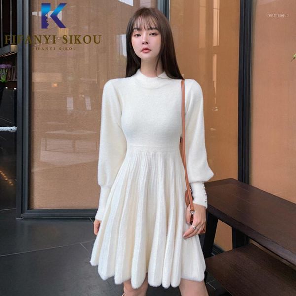 faux mink cashmere warm winter dress women o-neck long sleeve stretch knit sweater lady elegant pleated casual dresses, Black;gray
faux mink cashmere warm winter dress women o-neck long sleeve stretch knit sweater lady elegant pleated casual dresses, Black;gray