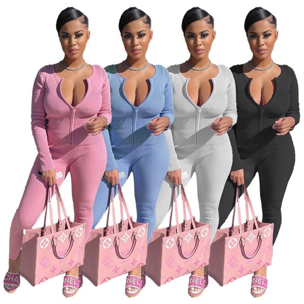 2pc pants set women thread pit bar zipper cardigan legging outfits sweat suits womens tracksuits sportswear sets, Gray
2pc pants set women thread pit bar zipper cardigan legging outfits sweat suits womens tracksuits sportswear sets, Gray