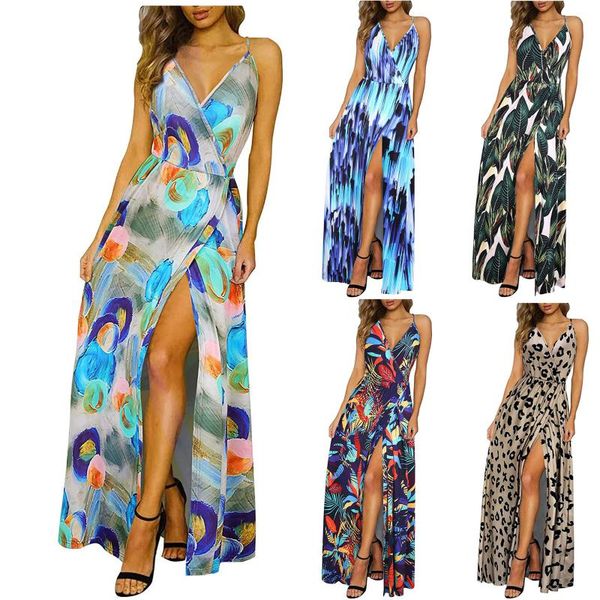 casual dresses fashion women v-neck sleeveless floral print sling dress long maxi summer s-2xl for vestidos, Black;gray
casual dresses fashion women v-neck sleeveless floral print sling dress long maxi summer s-2xl for vestidos, Black;gray