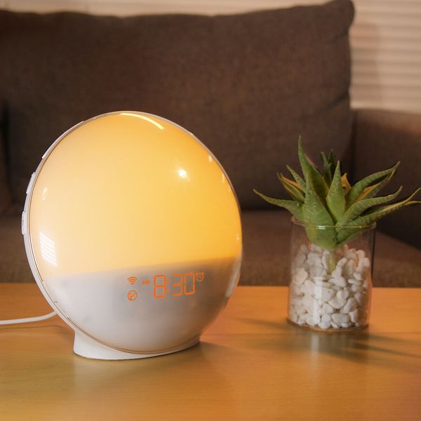 natural wake-up led simulat sunrise and sunset colorful atmosphere bedside small night light white noise children's alarm
natural wake-up led simulat sunrise and sunset colorful atmosphere bedside small night light white noise children's alarm