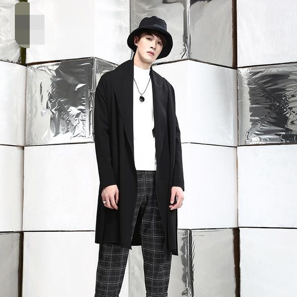 men's trench coats spring and autumn solid color lapel medium long design sleeves fashion trend coat, Tan;black
men's trench coats spring and autumn solid color lapel medium long design sleeves fashion trend coat, Tan;black