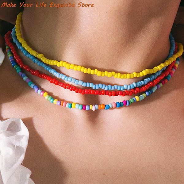 chokers bohemian handmade rainbow beads choker necklace boho candy color bead satellite women fashion jewelry necklaces, Golden;silver
chokers bohemian handmade rainbow beads choker necklace boho candy color bead satellite women fashion jewelry necklaces, Golden;silver