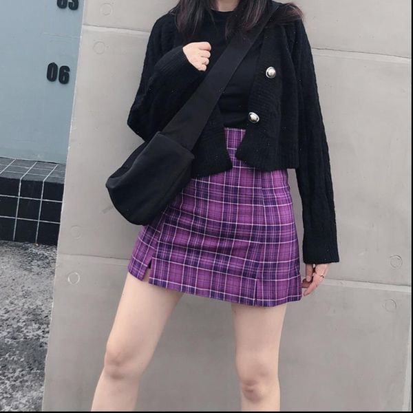 new women england style casual purple plaid skirts shorts harajuku high waist plaided mini plus size s332, White;black
new women england style casual purple plaid skirts shorts harajuku high waist plaided mini plus size s332, White;black