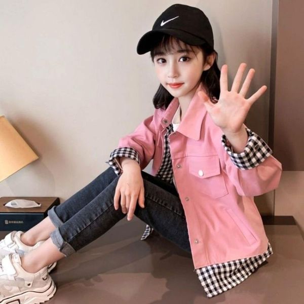 jackets spring baby girls coat casual warm turn-down collar cotton children outerwear lovely autumn kids for 3t-12, Blue;gray
jackets spring baby girls coat casual warm turn-down collar cotton children outerwear lovely autumn kids for 3t-12, Blue;gray